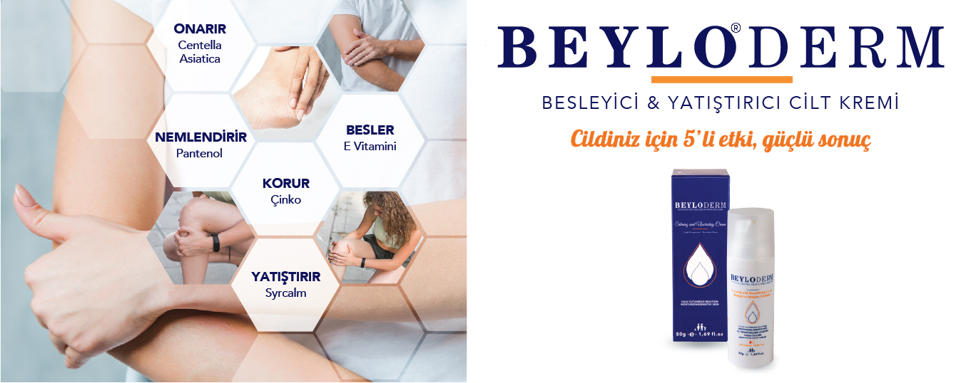 BeyloDerm, besleyici ve yatıştırıcı cilt kremi.